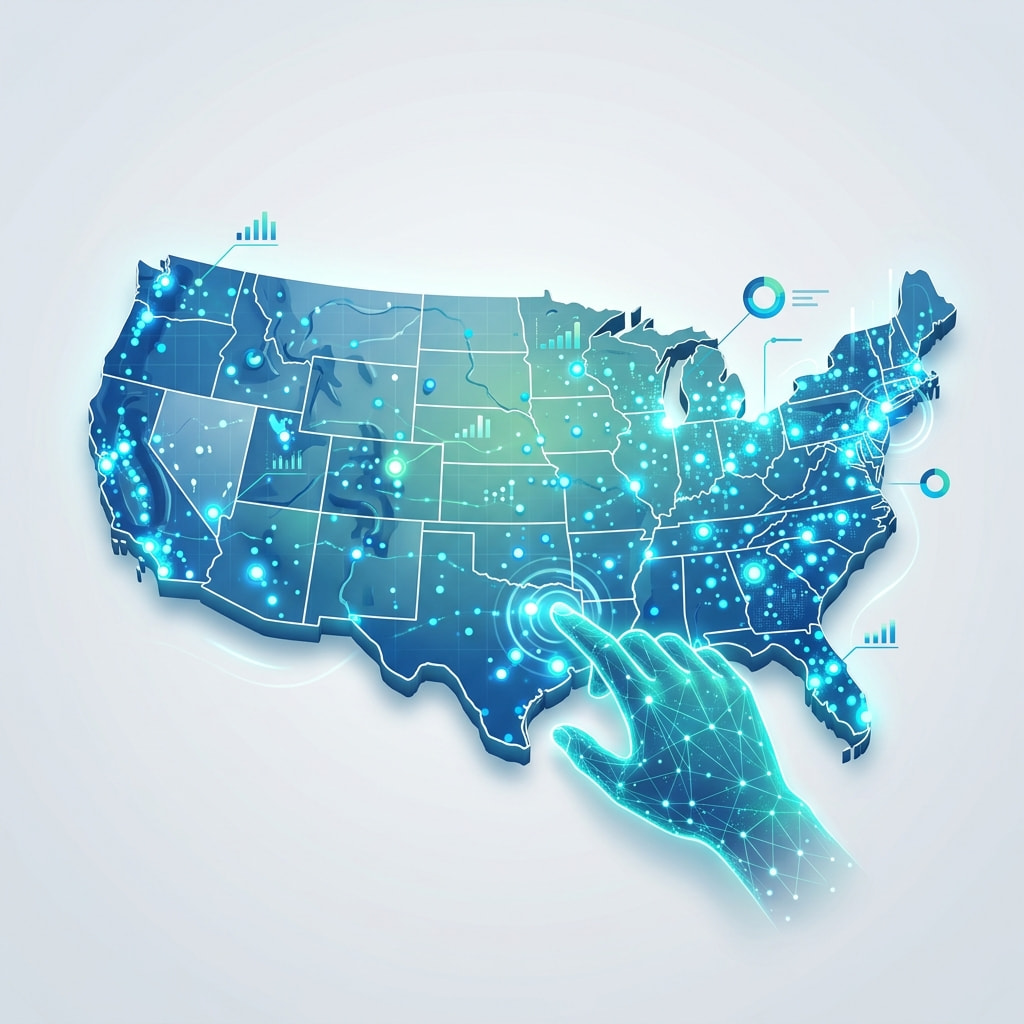 Digital United States Map
